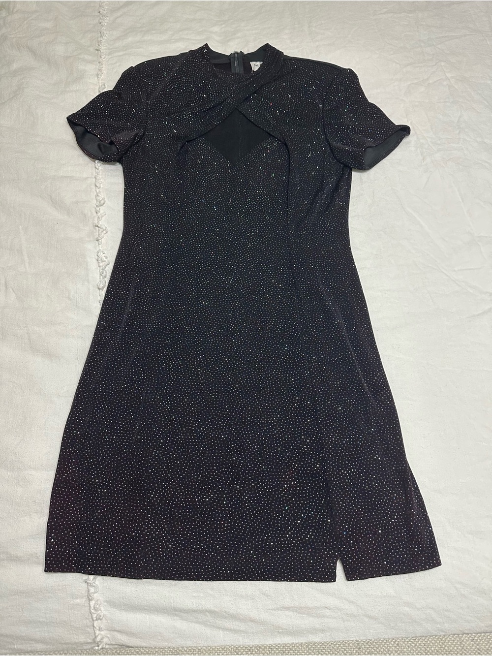 Black glittery dress